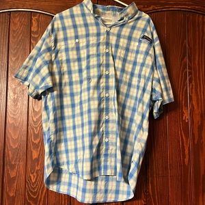 Mens Columbia Short Sleeve Button Up Shirt